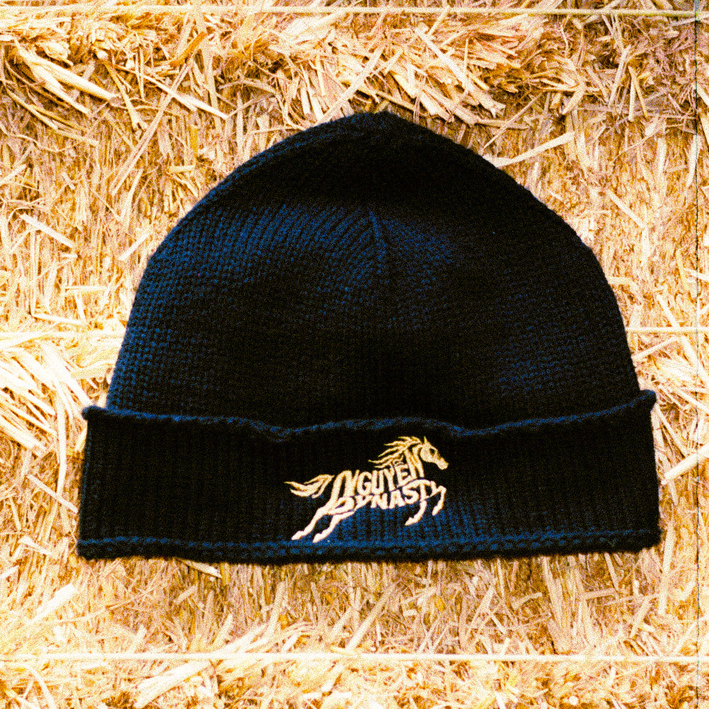 Wild Horses Black Beanie (Year of the Horse)