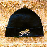 Wild Horses Black Beanie (Year of the Horse)