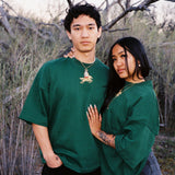 Jade Green Wild Horses Shirt (Year of the Horse)