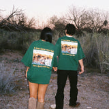 Jade Green Wild Horses Shirt (Year of the Horse)