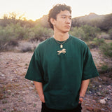 Jade Green Wild Horses Shirt (Year of the Horse)