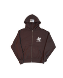 HOA MAI BROWN ZIP UP HOODIE