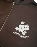 HOA MAI BROWN ZIP UP HOODIE