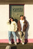 HOA MAI BROWN ZIP UP HOODIE