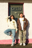 HOA MAI BROWN ZIP UP HOODIE