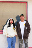 HOA MAI BROWN ZIP UP HOODIE